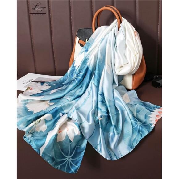 Shawl Scarf For Women E29-lotus Leaf(70.8"x35.4") - Picture 4 of 6